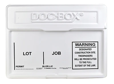 21 In. X 27 In. X 4 In. Durable Outdoor/indoor Permit Posting Box With Optional Lock