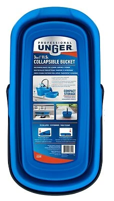 Collapsible 3 Gallon Bucket - Space Saving Design For Easy Storage