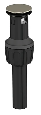 Brushed Nickel Drain Push Pop-up With Decorative Cover - Model Tobi22090017np