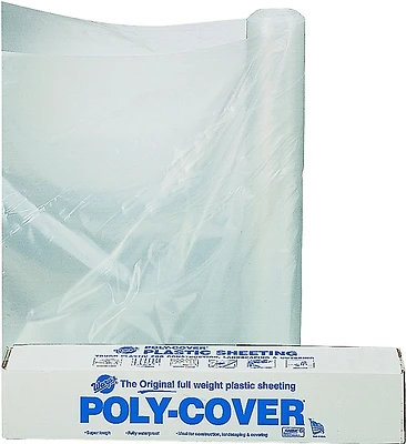 16" X 100' Clear 6 Mil Heavy Duty Plastic Sheeting