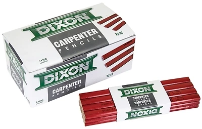 Dixon Ticonderoga 14100 Carpenter Pencil, 7 Inch, Medium Lead