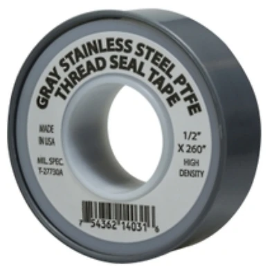 Stainless Steel Thread Seal Tape 1/2 Inch X 260 Feet