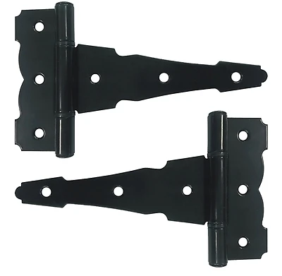 Black Hinge Tee 6 Inch For Durable Connections
