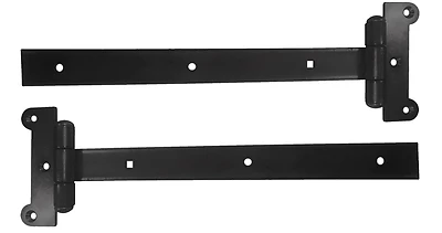 12 Inch Black Steel Strap Hinges For Gates And Doors - Model Sh12blk