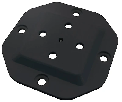 Post Base Plate Connector, 4x4 Inch, Powder-coated Black Finish