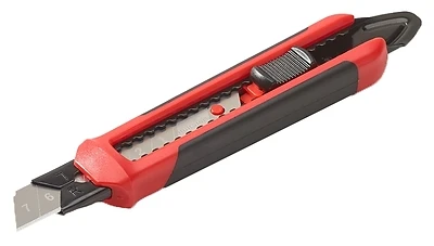 Ergonomic Snap-off Knife Sfrp 18a With 4 Blades And Rubberized Grip