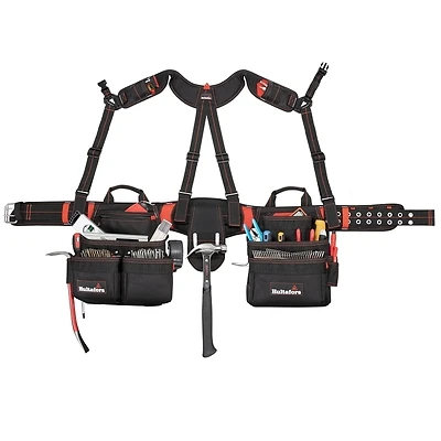 Heavy-duty Ballistic Polyester Pro Framer's Combo Apron With Yoke Suspenders