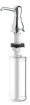 Top-fill Chrome Finish Soap Dispenser With 11 Ounce Capacity