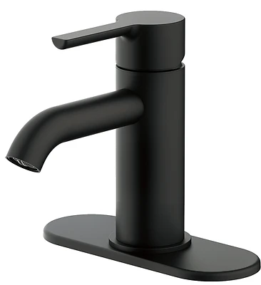 Single Handle Lavatory Faucet With Push-on Pop-up And Versatile Installation
