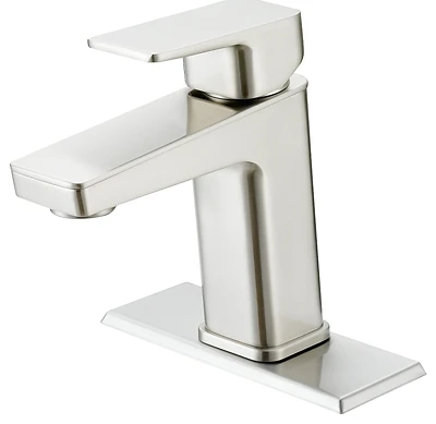 Brushed Nickel 1-handle Bathroom Faucet With Pop-up Drain - Model Fs6a0215np