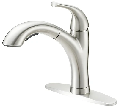 Pull-out Kitchen Faucet With Metal Lever Handle And Dual Sprayer - Model Tobi21040010np