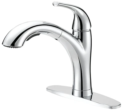 Stylish Kitchen Tobi21040009cp Pull-Out Kitchen Faucet, Chrome, Dual Sprayer