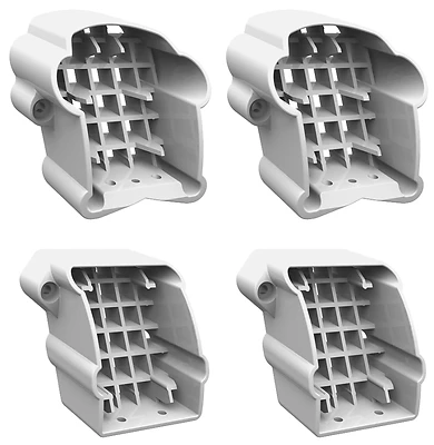 Stair White 4 Piece Kit For Easy Installation And Support