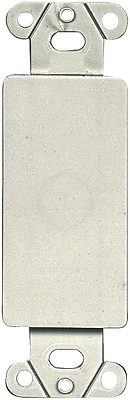 1-gang Blank Adapter For Decorator Openings, White, Model 2160w-box
