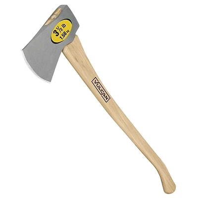 Vulcan 34481 Camper Axe, 3.5 Lb Head, 36 In Hickory Wood Handle