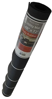 Ecomat Heavy-Duty Rolled Rubber Utility Mat, 48 x 72 In.