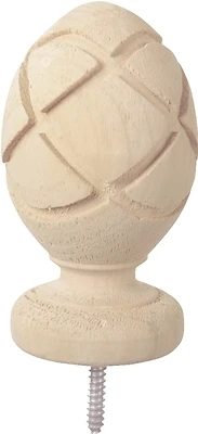 Pineapple Post Top, Wood