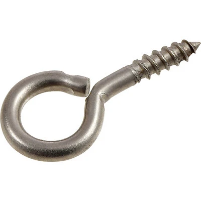 Stainless Steel Solutions 320986 Screw Eye, 0.162 x 1.625 In.