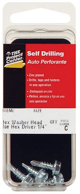 Hillman 10 in. x 3/4 in. L Hex Hex Head Zinc-Plated Steel Sheet Metal Screws 5 1 pk
