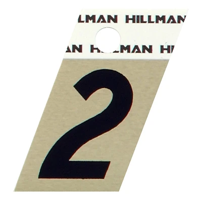 Hillman 2.2-in Reflective Black House Number 2