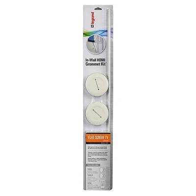 Wiremold CMK 60 Wall Grommet Kit, Ivory