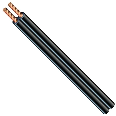 Lamp Cord, Vinyl, 16/2 SPT-2, 300-Volt, Black, 250 Ft.