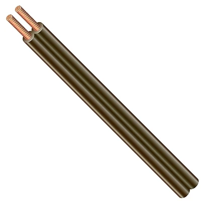 Lamp Cord, 18/2 SPT-1, Brown Vinyl, 250 Ft. Spool