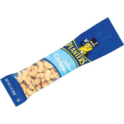 Salted Cashews 2 Oz Tube Bag - Perfect Snack Anytime
