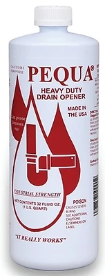 Pequa P-10232 Non-Polluting Drain Opener, Liquid, 32 oz.