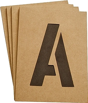Hy-Ko Letter & Number Stencil Set, Reusable, 2-In.