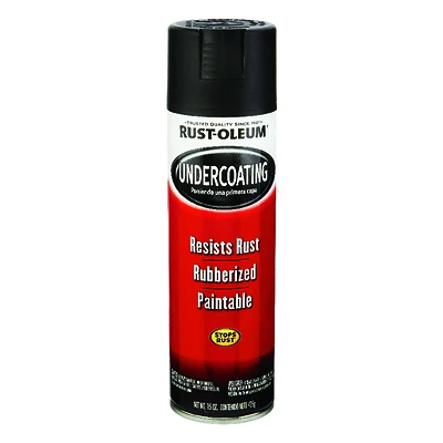Rust-Oleum 248657 Rubberized Undercoating Spray, Black, 15-oz