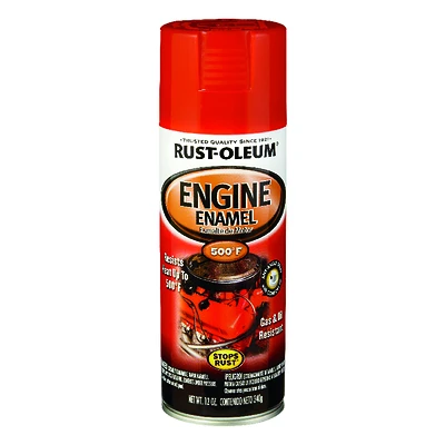 Engine Spray Enamel, Chevy Orange, 12-oz.