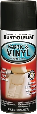 Fabric & Vinyl Spray Coating, Flat Black, 11-oz.