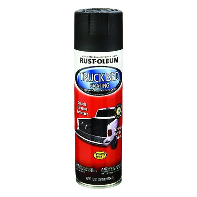 Rust-Oleum 248914 Truck Bed Spray Coating, Black, 15 Oz