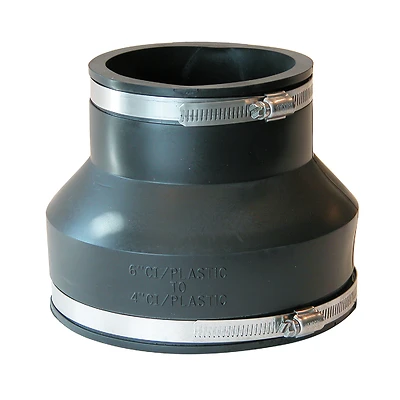 Flexible Reducing Coupling, 6 x 4 In.