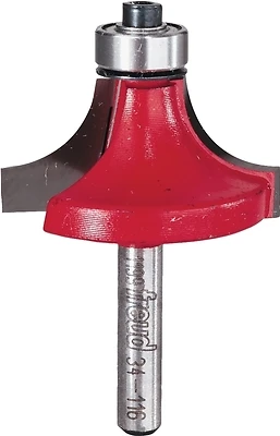 Freud 34-116 Carbide Round-Over Router Bit, 1-1/2 In. Cutter Dia., 1/4 In. Shank