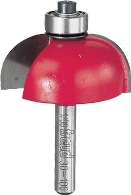 Freud 30-106 Cove Router Bit, 1-1/2 In. Dia., 1/4 In. Shank