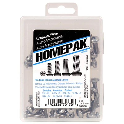 HOMEPAK 41957 Pan Head Phillips Machine Screws