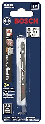 Bosch T130DG Jig Saw Blade, 30-Grit Diamond, 3-1/4 In.