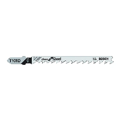 Bosch T101D Jigsaw Blade, 4-In., 6-TPI, High Carbide Steel, 5-Pk.