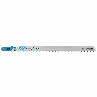 Bosch T318B Jig Saw Blade, Metal, 14-TPI, 5-1/4 In., 5-Pk.