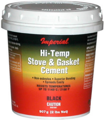 Black Furnace Cement, 16 Ounce - High-temperature Sealing For Metal And Masonry
