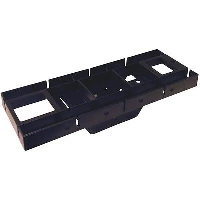 Patriot Mailbox Mounting Board For Gibraltar Mailboxes, Black Plastic, Compatible With 4x4 Posts