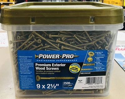 Grip-Rite PrimeGuard Plus #9 x 2-1/2 In Wood Deck Screws