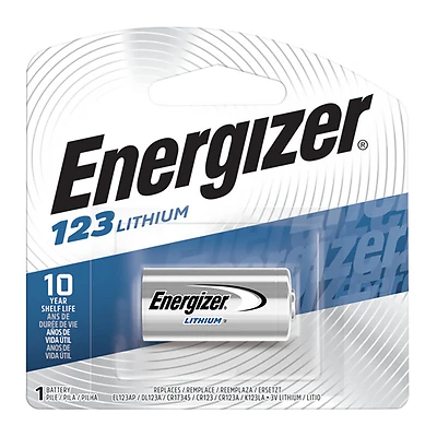 Energizer EL123APBP 3V Photo Lithium Battery, 123, 1 Pack