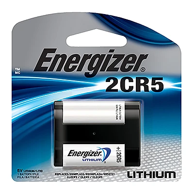Energizer EL2CR5BP 2CR5 Lithium 6V Photo Battery, 1 Pack