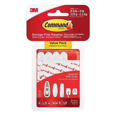 STRIP MOUNT REFILL ASSTD WHITE