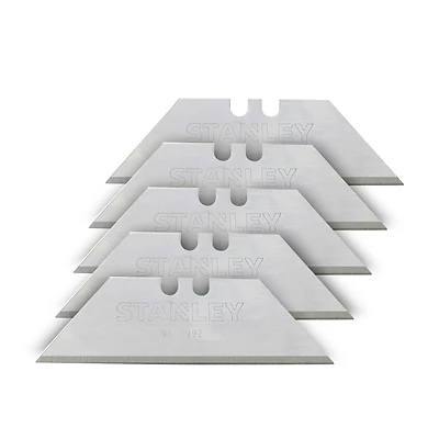 STANLEY 11-921 Utility Blade, 2-7/16 in L, HCS, 2-Point, 5/PK