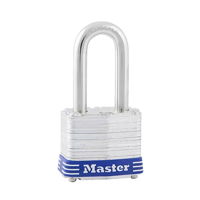 1-1/2 In. Keyed Laminated Padlock, 1.5-In. Long Shackle