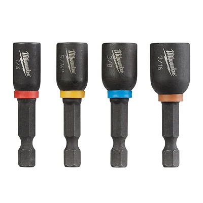 Milwaukee 49-66-4562 Shockwave Magnetic Nut Driver Set, 4-Piece, Steel